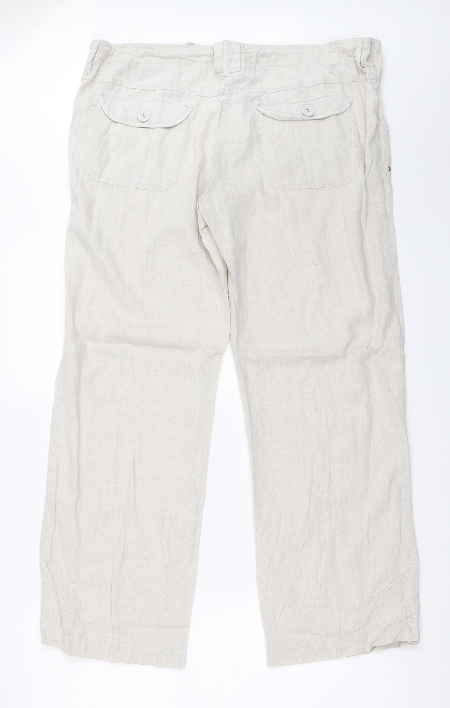 Matalan Womens Beige   Trousers  Size 20 L30 in