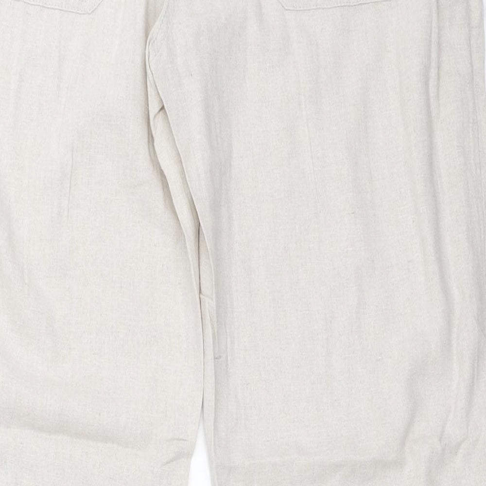 Matalan Womens Beige   Trousers  Size 20 L30 in