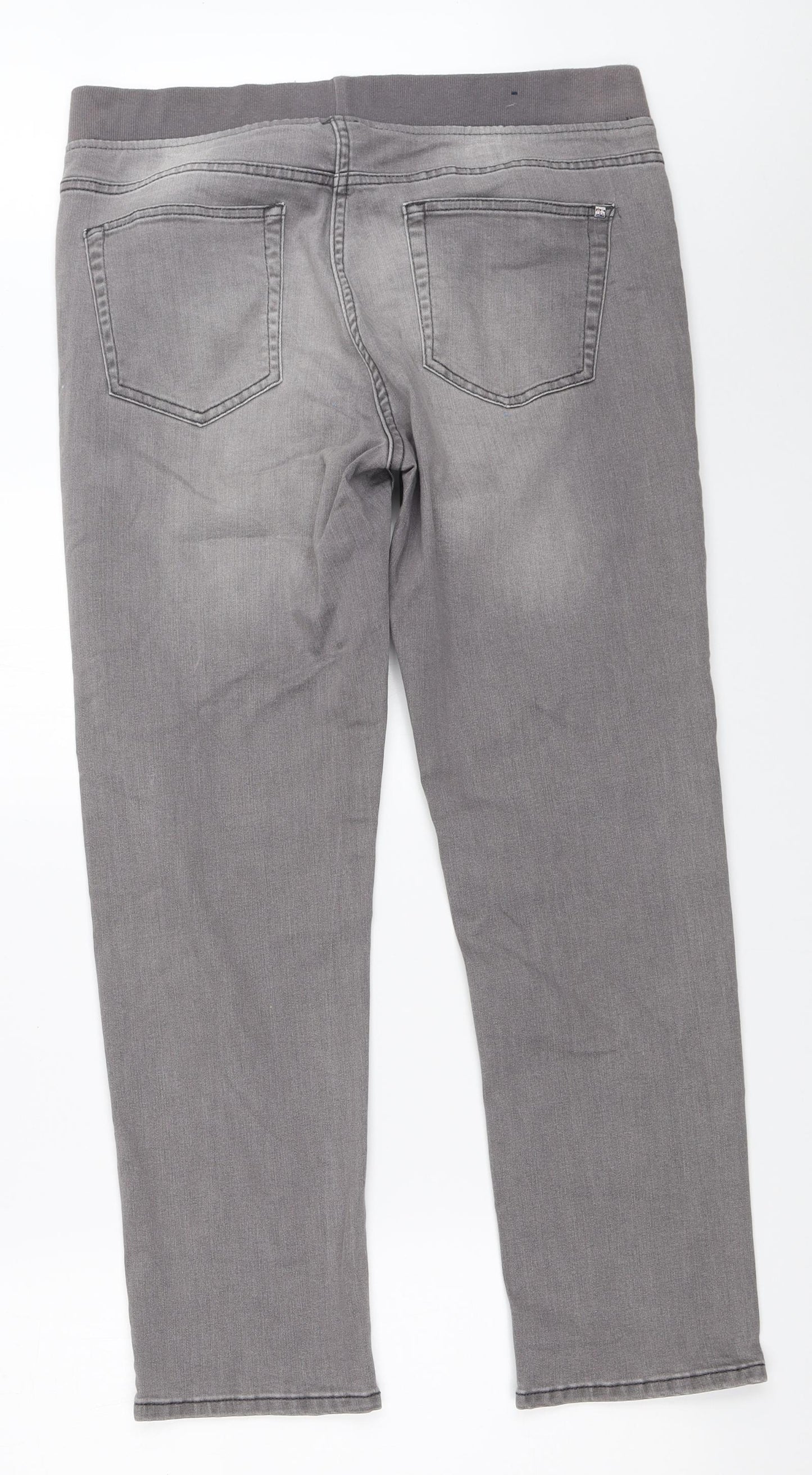 Maine New England Womens Grey   Straight Jeans Size 14 L27 in