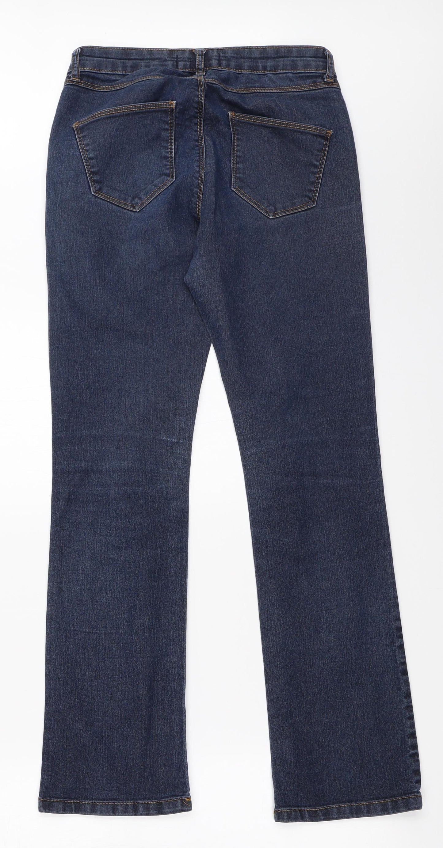 Dorothy Perkins Womens Blue  Denim Straight Jeans Size 6 L28.5 in