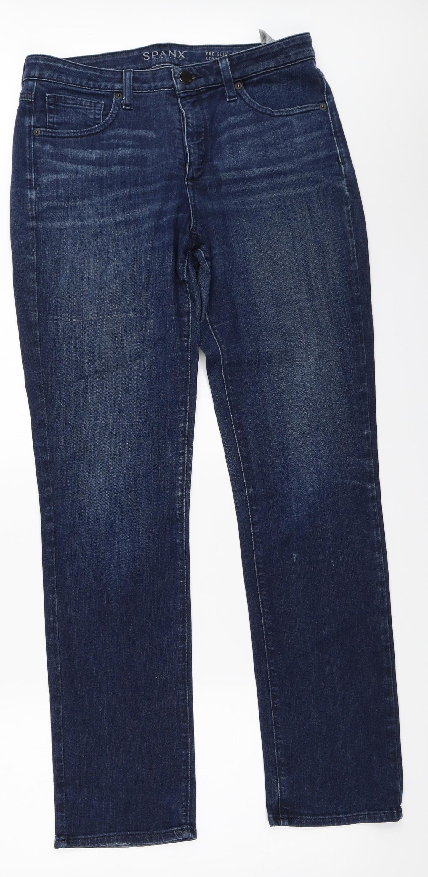 Spanx Womens Blue   Straight Jeans Size 18 L32 in