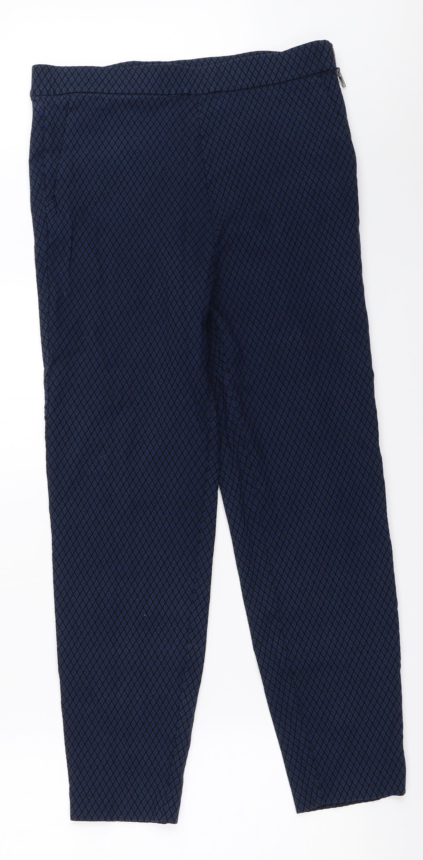 Papaya Womens Blue   Capri Trousers Size 12 L26 in