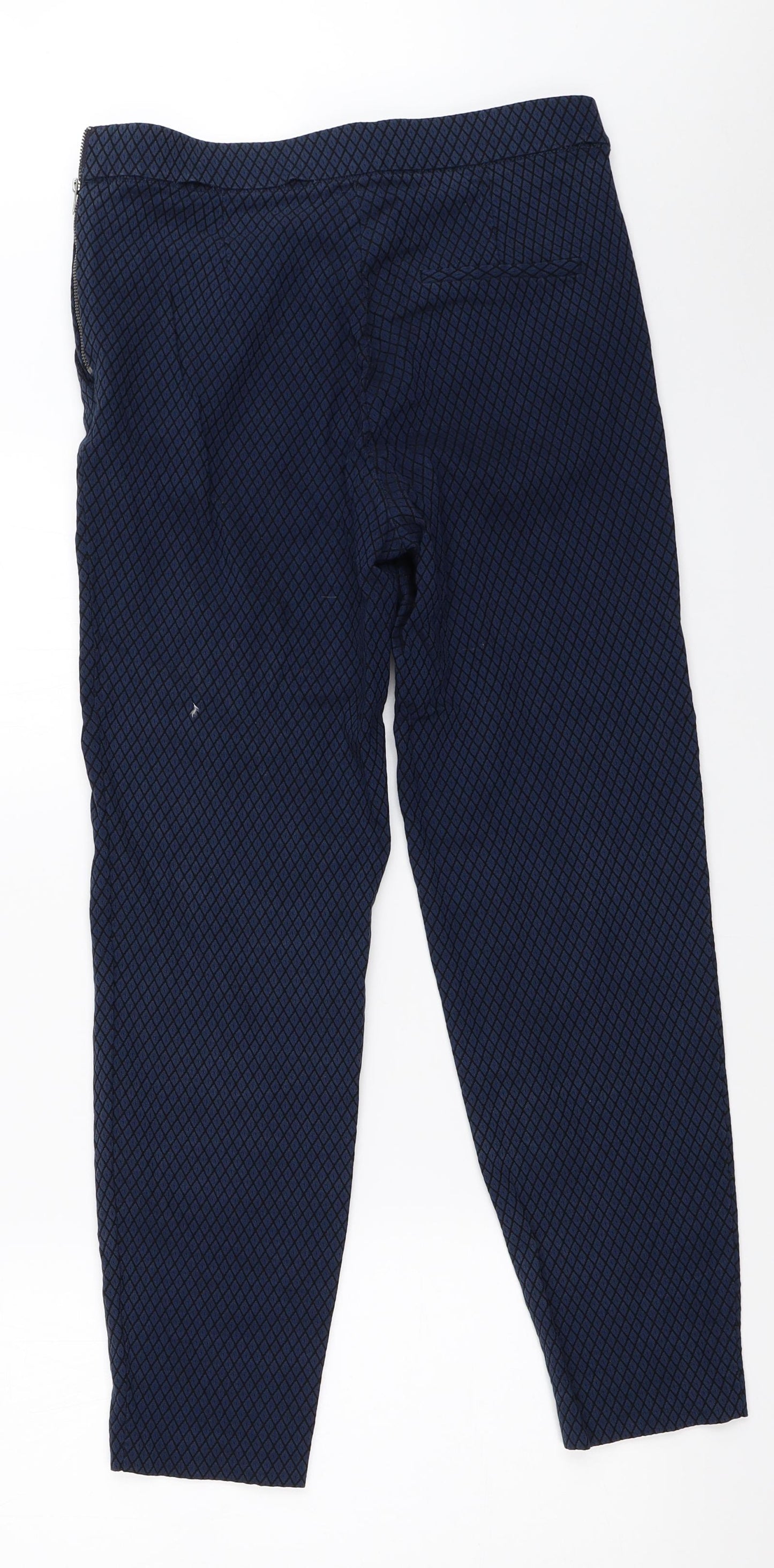 Papaya Womens Blue   Capri Trousers Size 12 L26 in