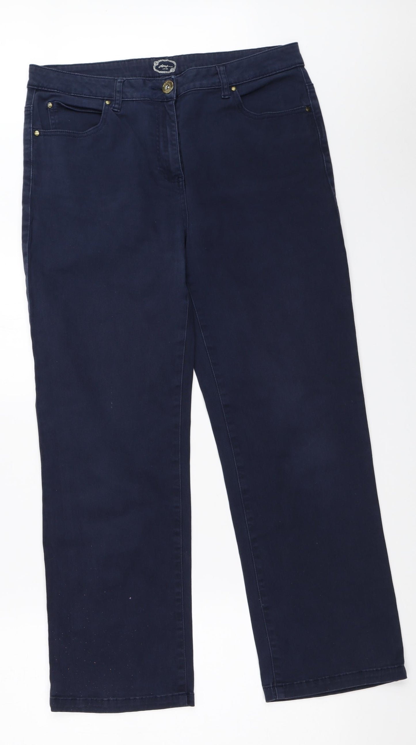 DASH Womens Blue   Straight Jeans Size 14 L27.5 in