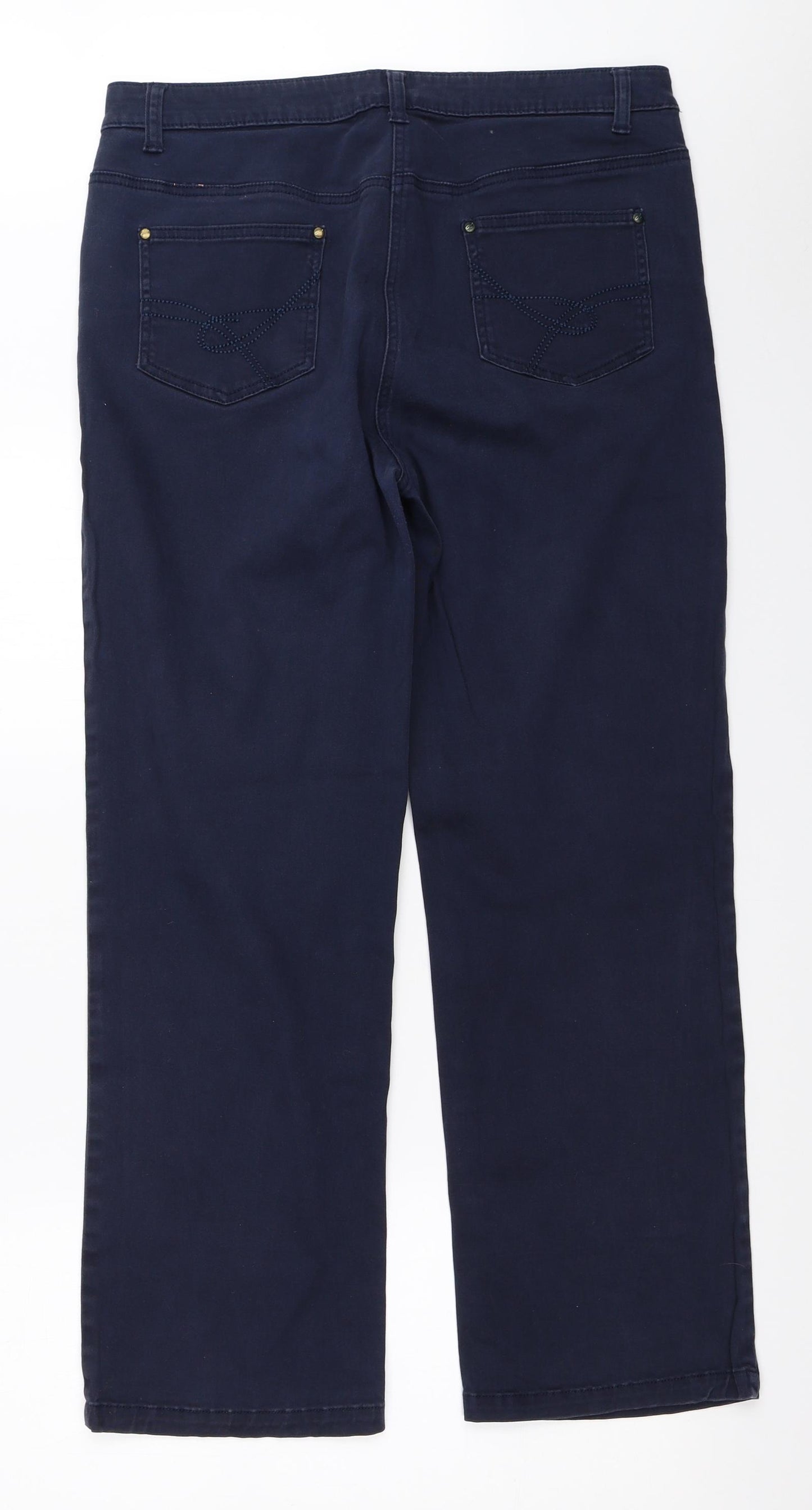 DASH Womens Blue   Straight Jeans Size 14 L27.5 in