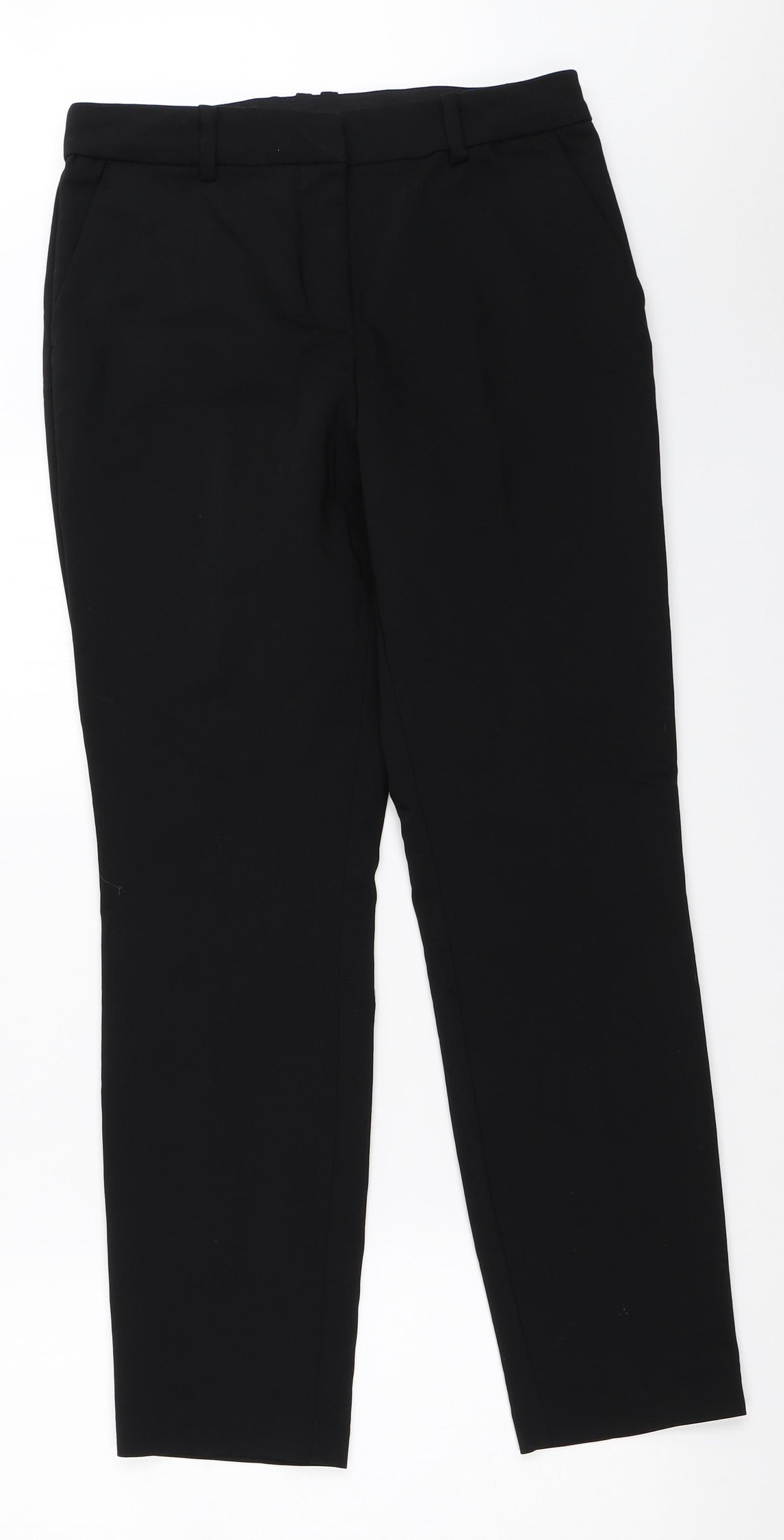H&M Womens Black   Capri Trousers Size 10 L28 in