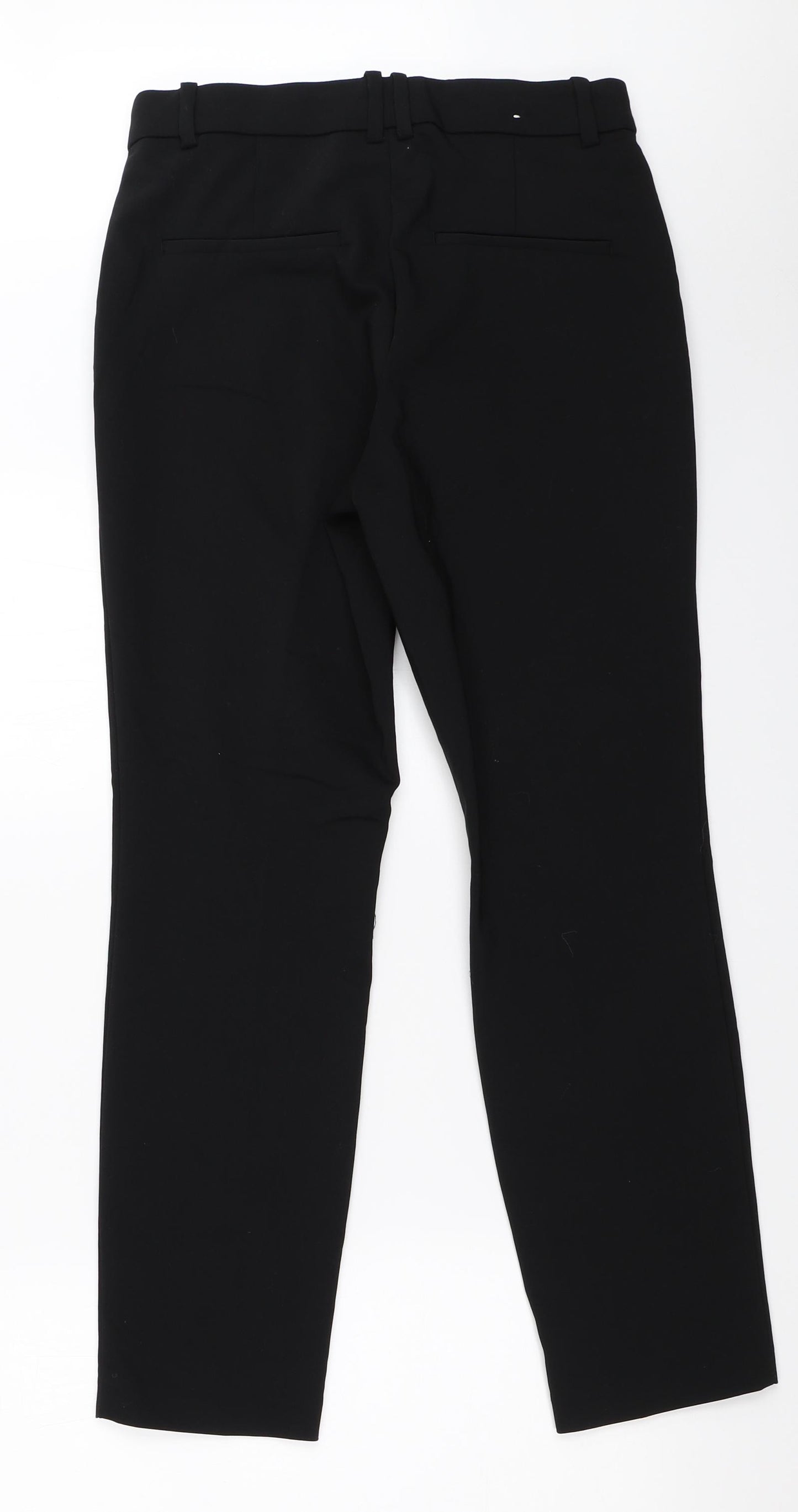 H&M Womens Black   Capri Trousers Size 10 L28 in