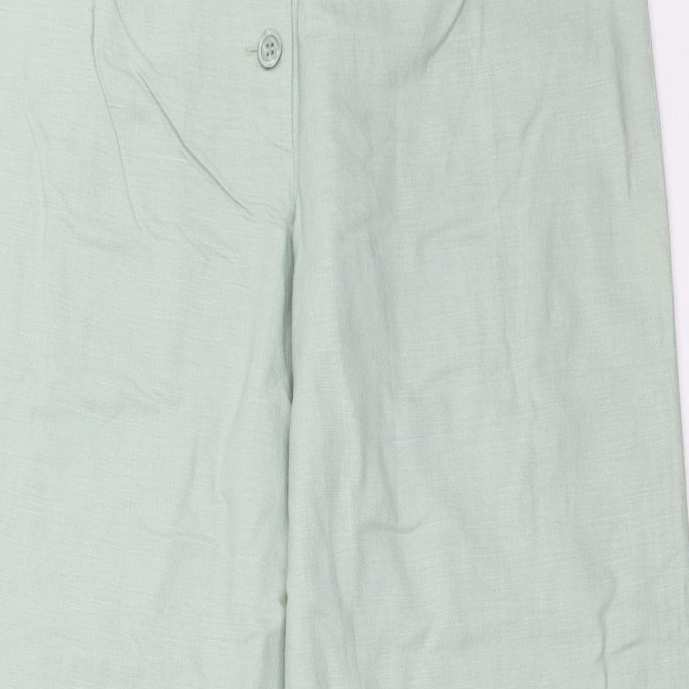 Oasis Womens Green   Trousers  Size 12 L29.5 in