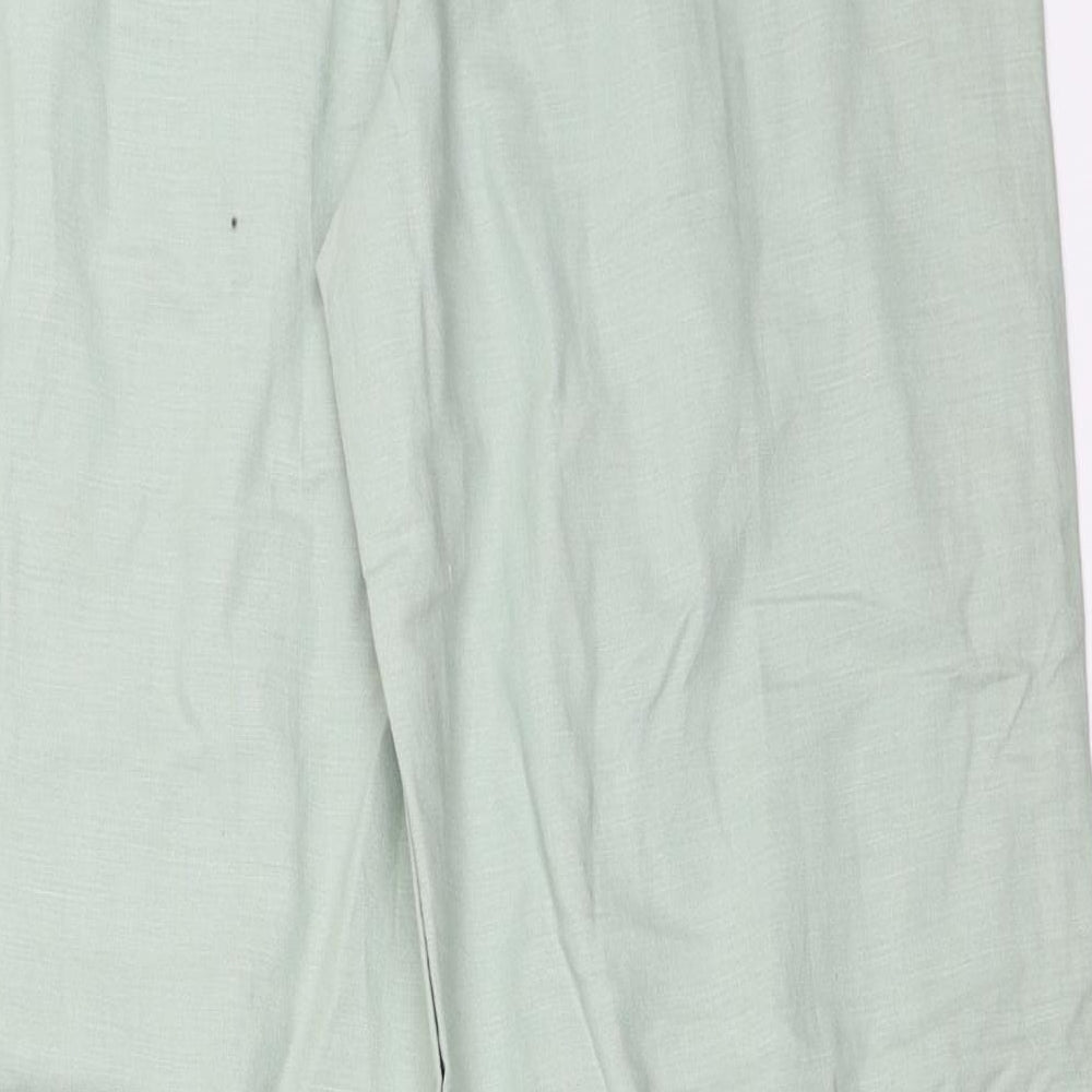 Oasis Womens Green   Trousers  Size 12 L29.5 in