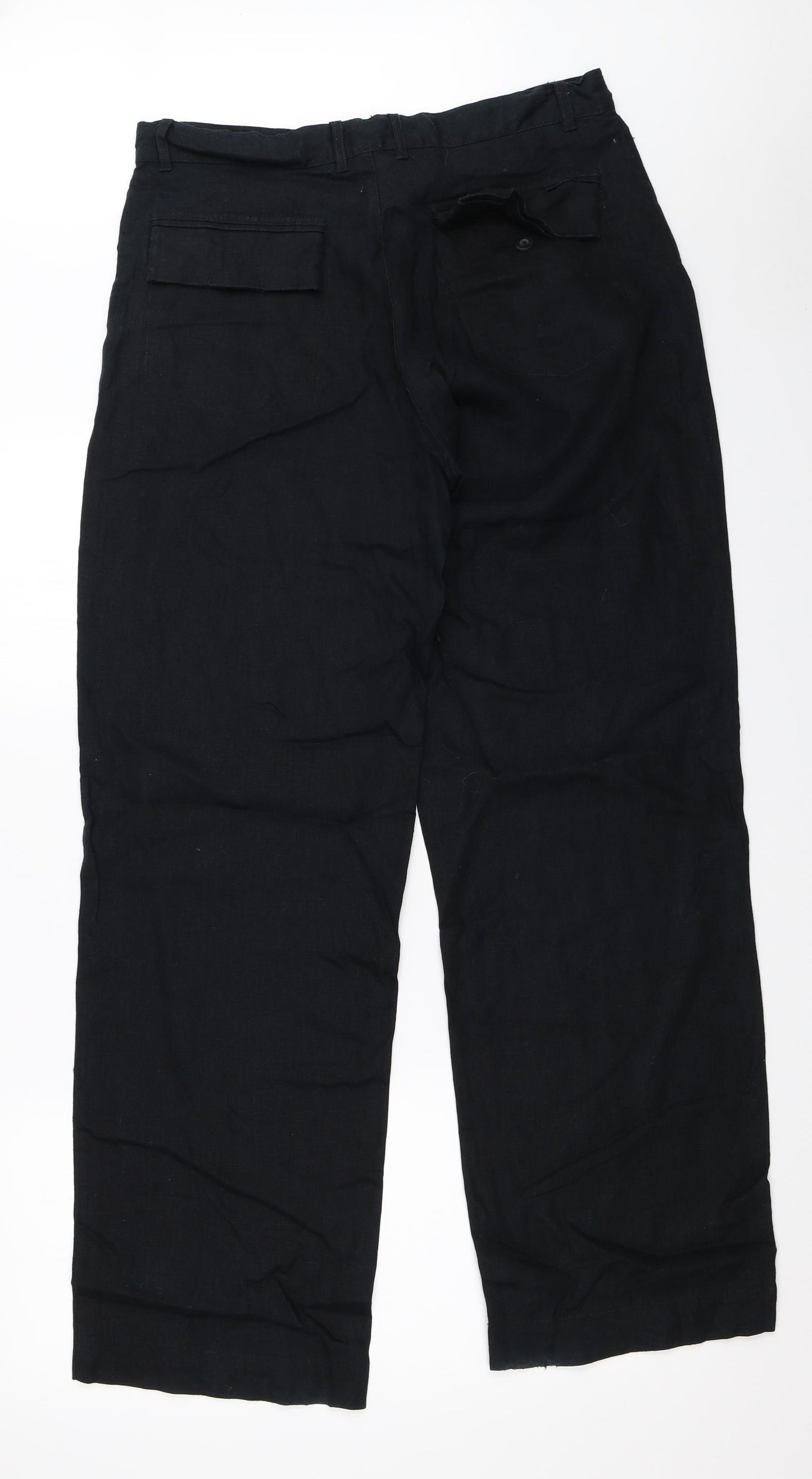 Easy Mens Black   Trousers  Size 34 in L32 in