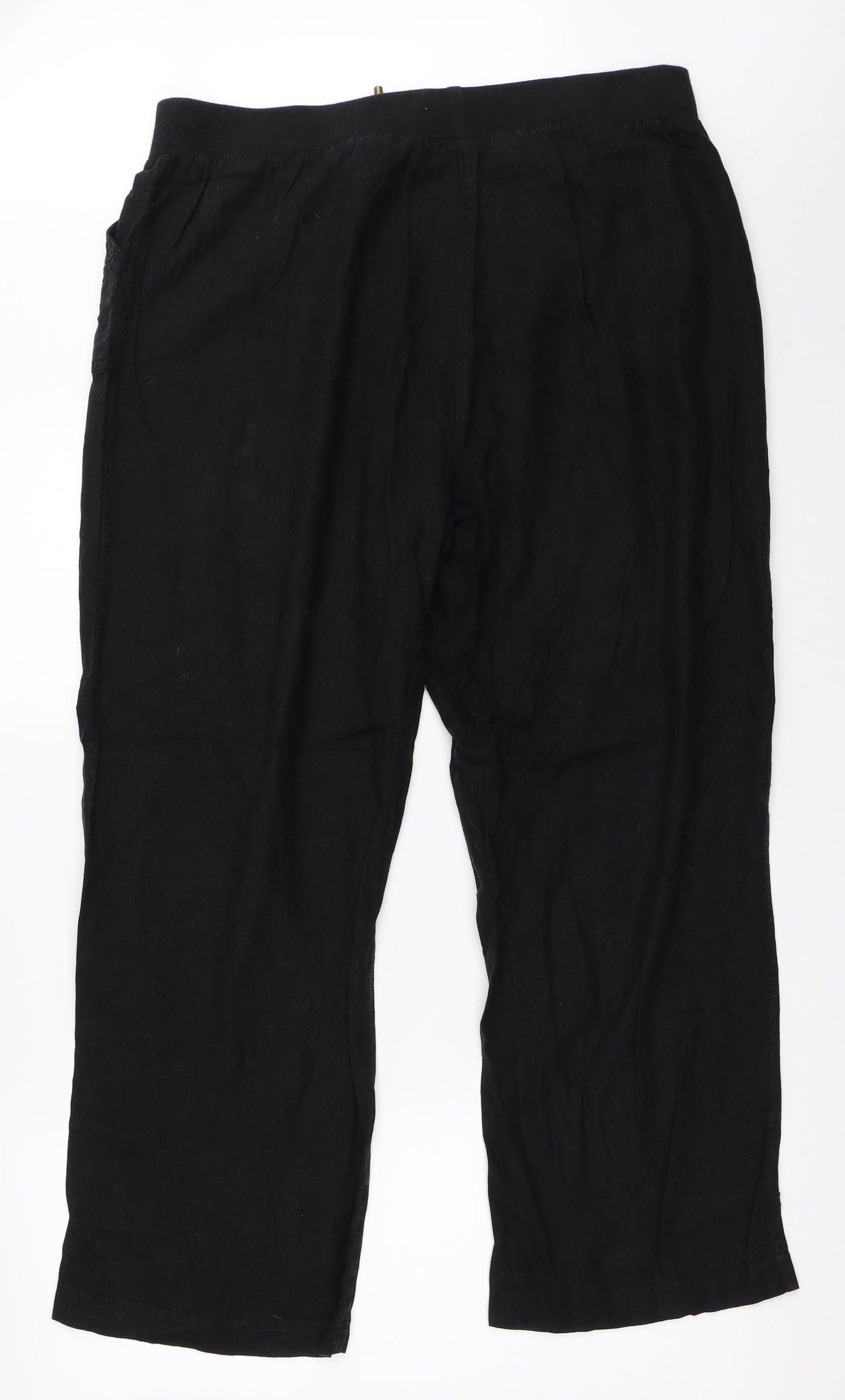 BM Womens Black   Trousers  Size 18 L28 in