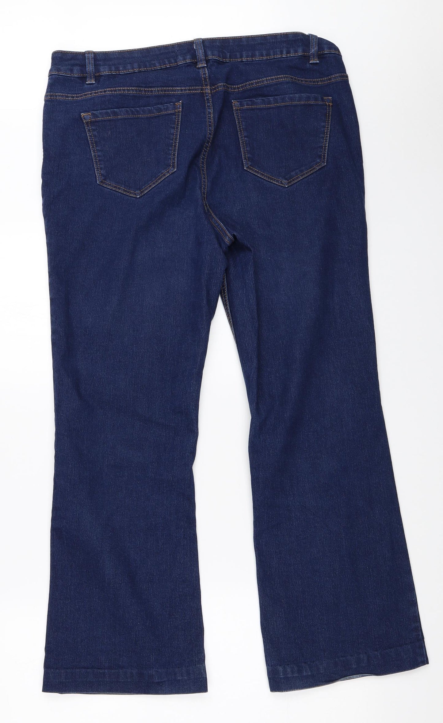 George Womens Blue  Denim Bootcut Jeans Size 16 L27 in