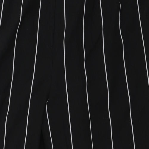 Miss Selfridge Womens Black Striped  Trousers  Size 12 L25 in