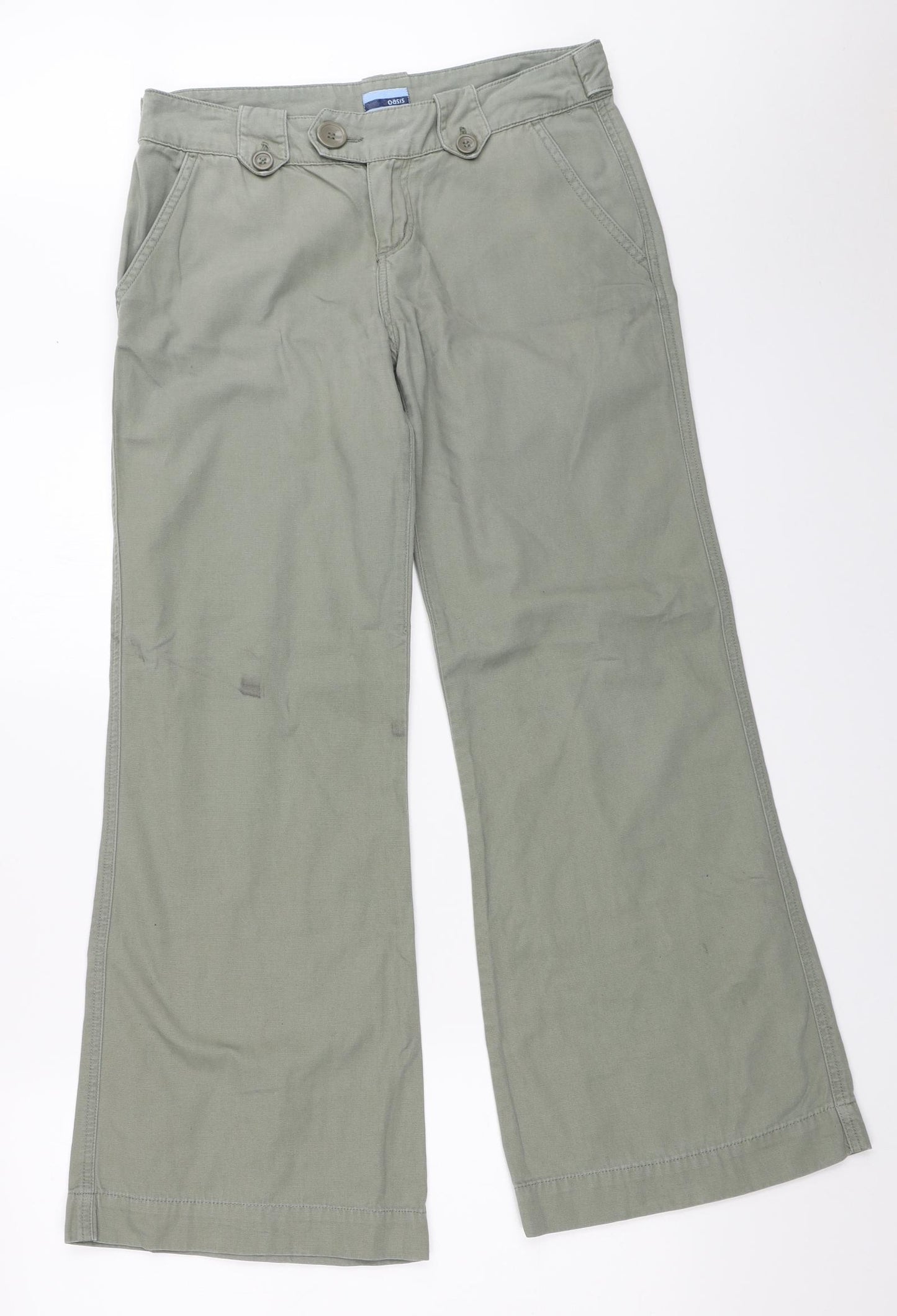 Oasis Womens Green   Trousers  Size 10 L29 in