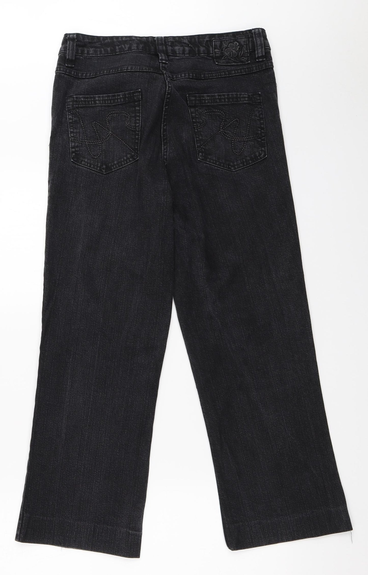 TU Womens Black   Straight Jeans Size 12 L24.5 in