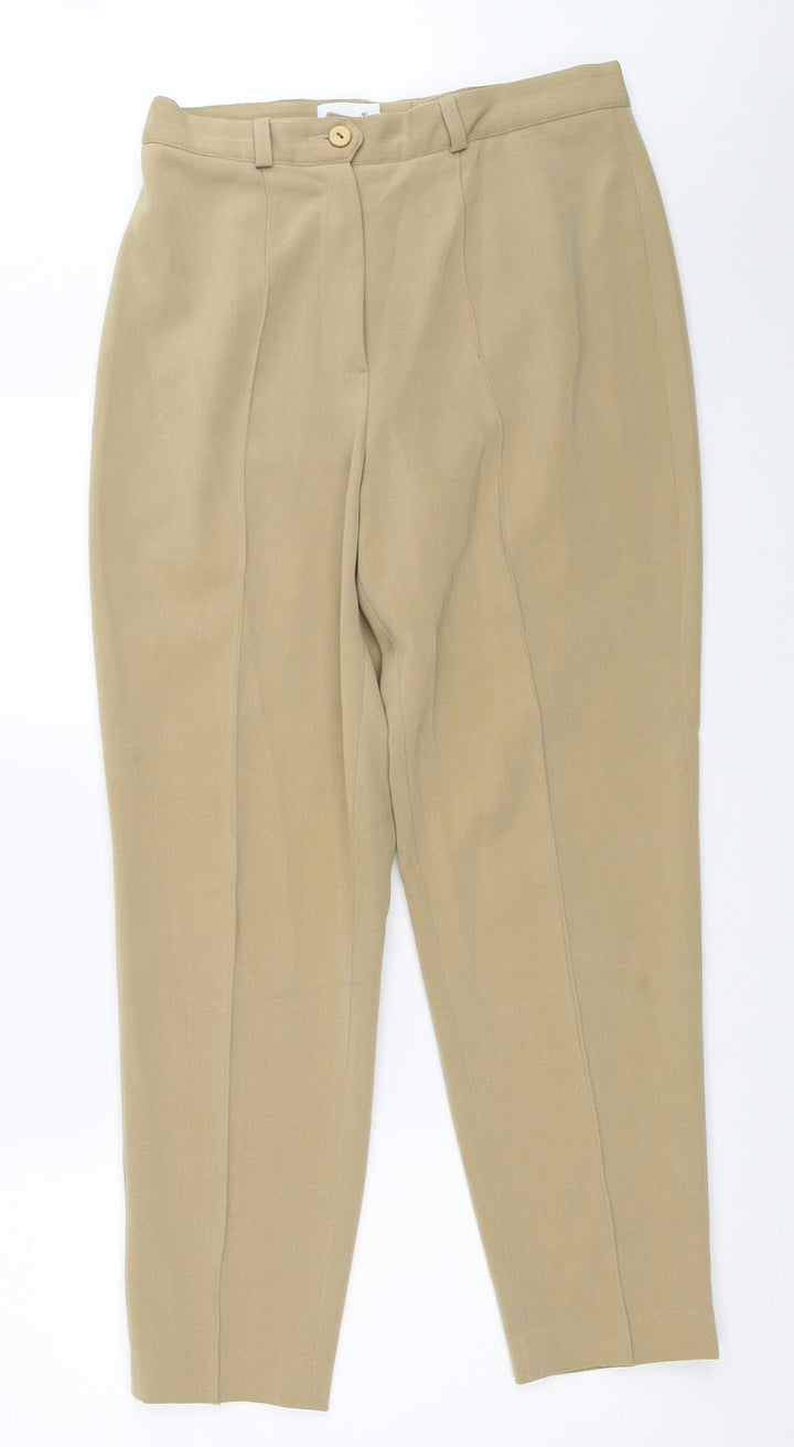Gerry Weber Womens Beige Trousers Size 40 L27 in