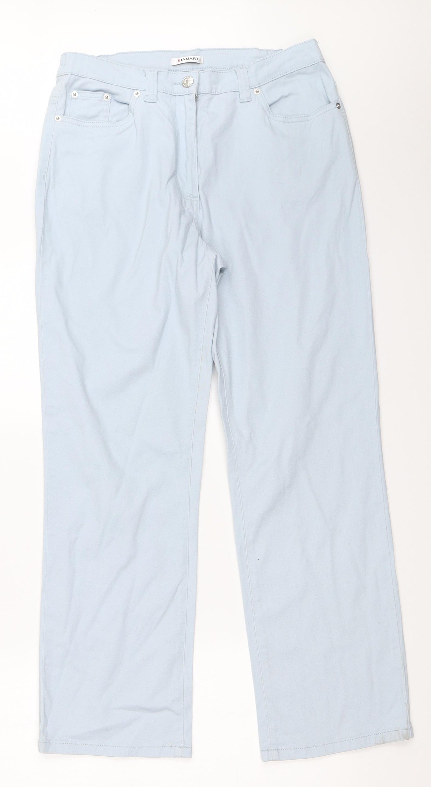 Damart Womens Blue   Straight Jeans Size 12 L28 in