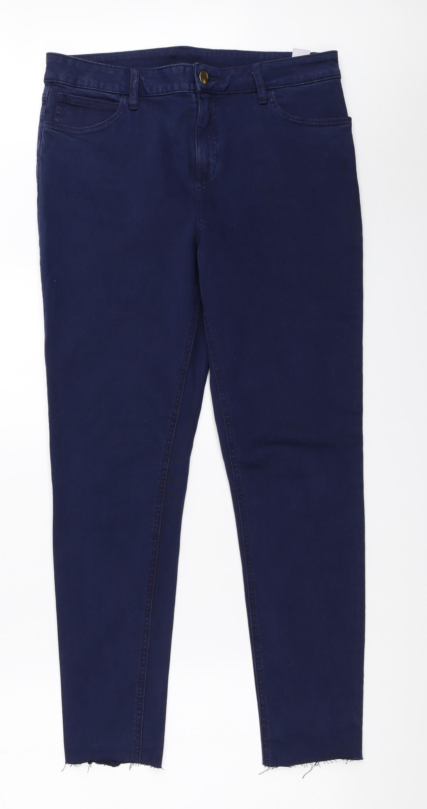 Preworn Womens Blue   Skinny Jeans Size 14 L28 in