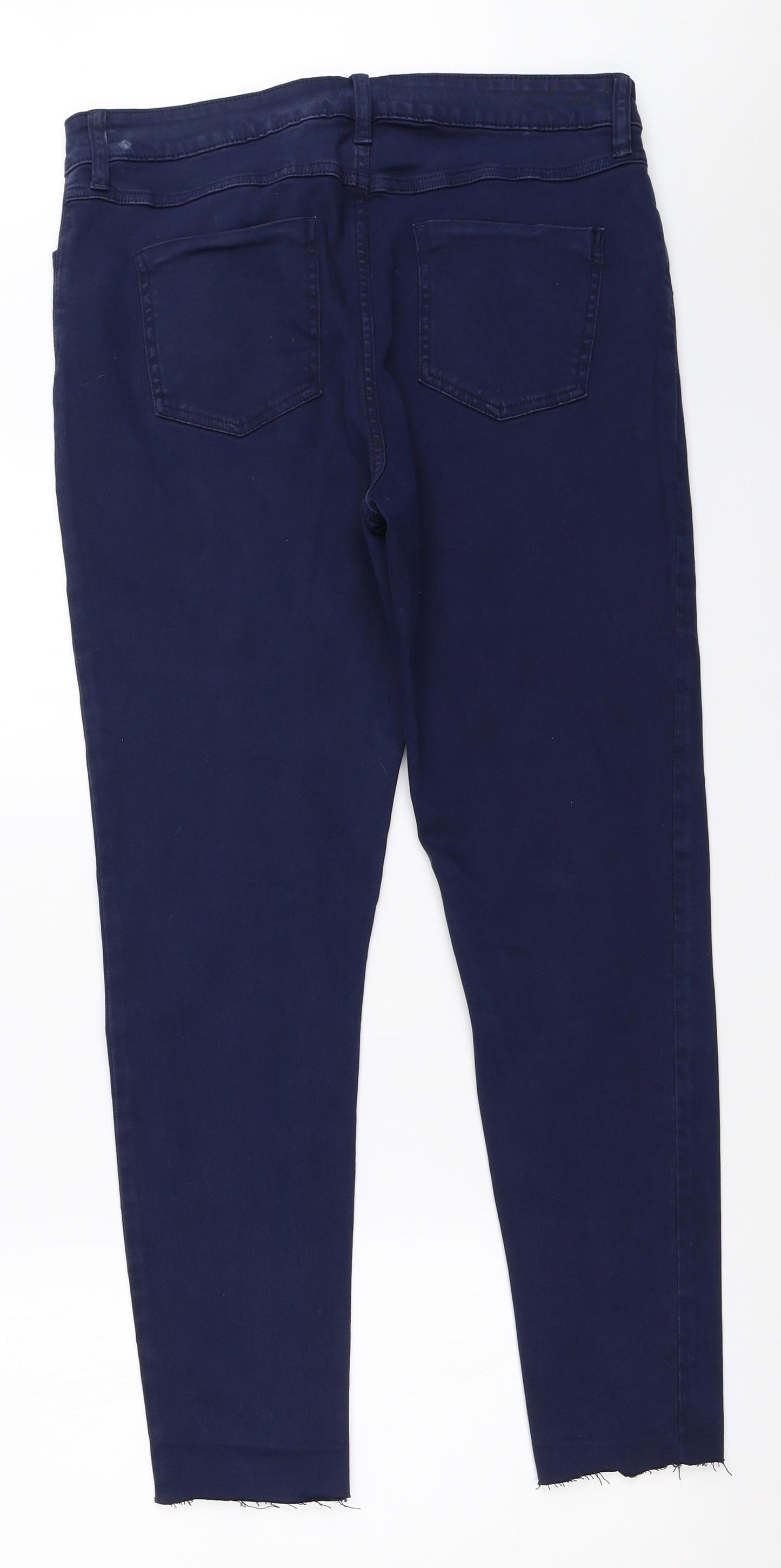 Preworn Womens Blue   Skinny Jeans Size 14 L28 in