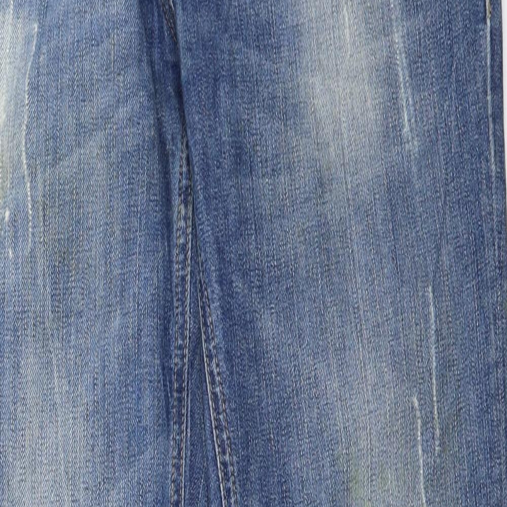 River Island Womens Blue  Denim Straight Jeans Size 14 L30 in