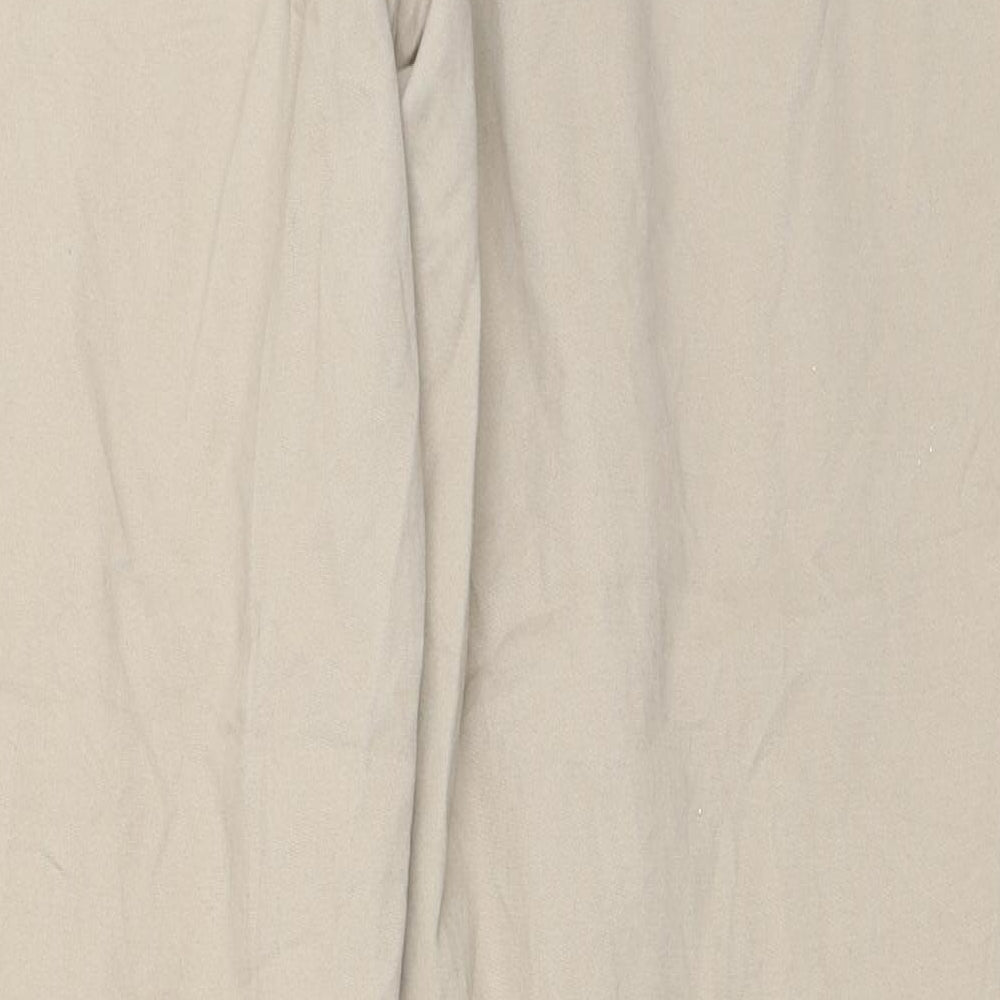NEXT Womens Beige   Chino Trousers Size 16 L30 in