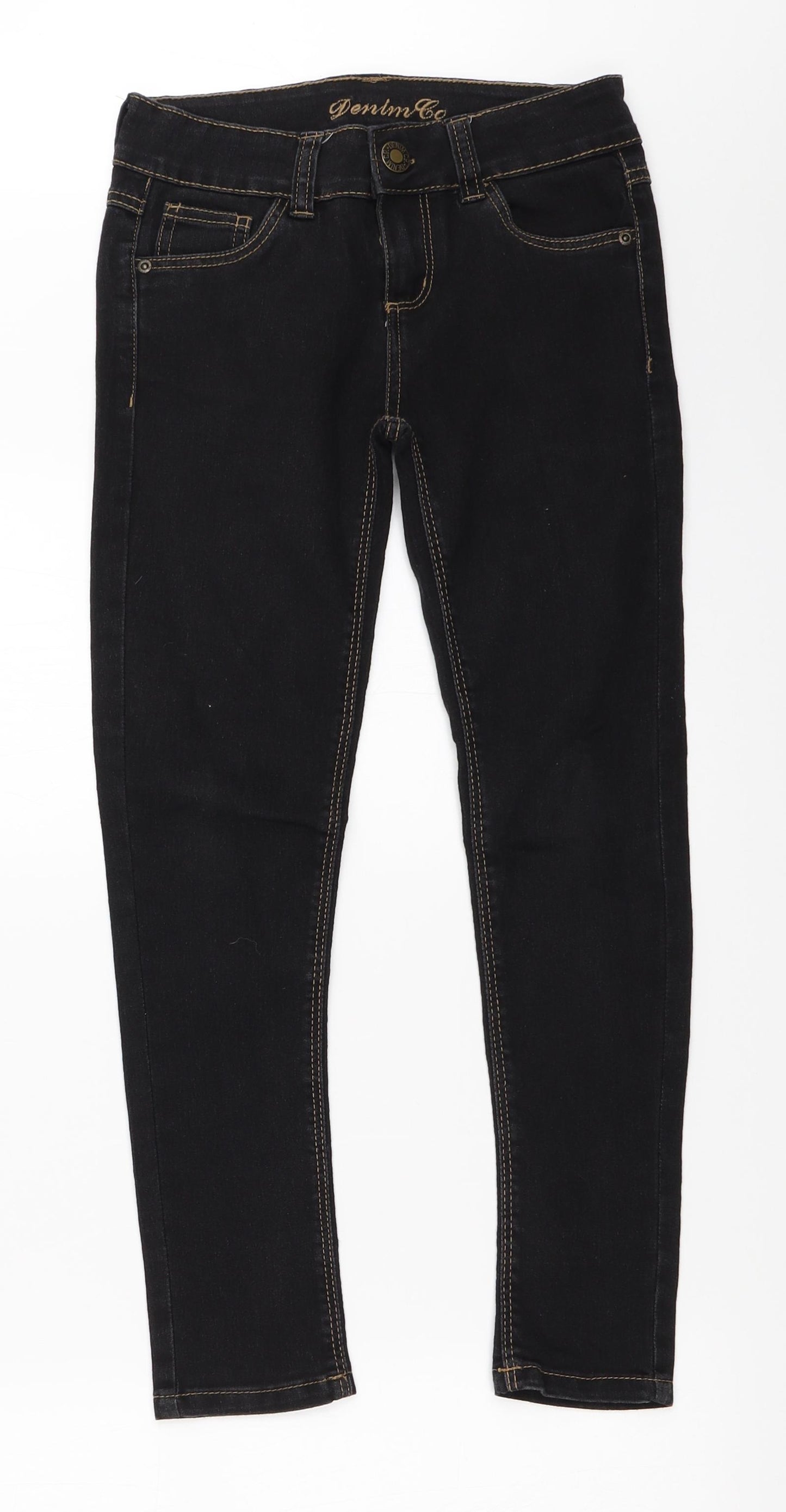 Primark Girls Black   Skinny Jeans Size 9-10 Years