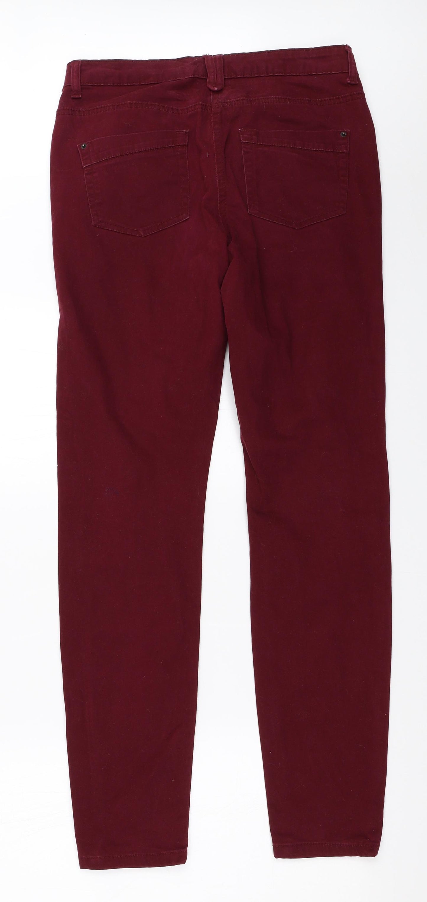 Falmer Womens Red   Skinny Jeans Size 12 L30.5 in