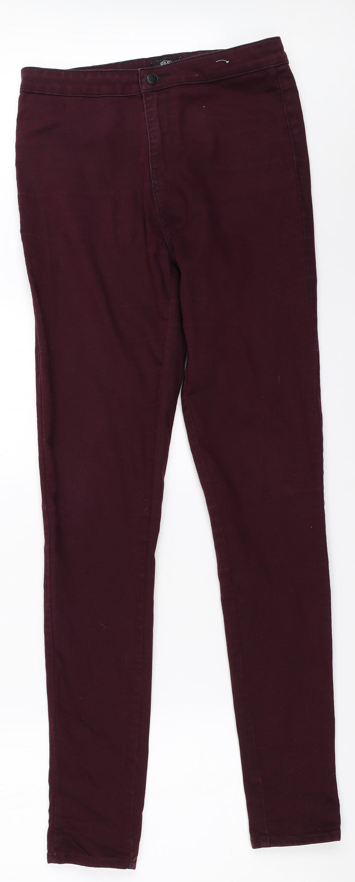 F&F Womens Purple Skinny Jeans Size 10 L32 in