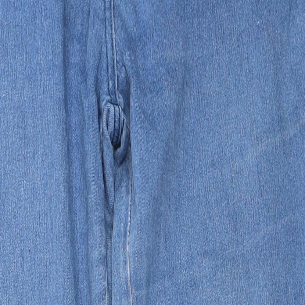 M&Co Womens Blue   Skinny Jeans Size 14 L30 in