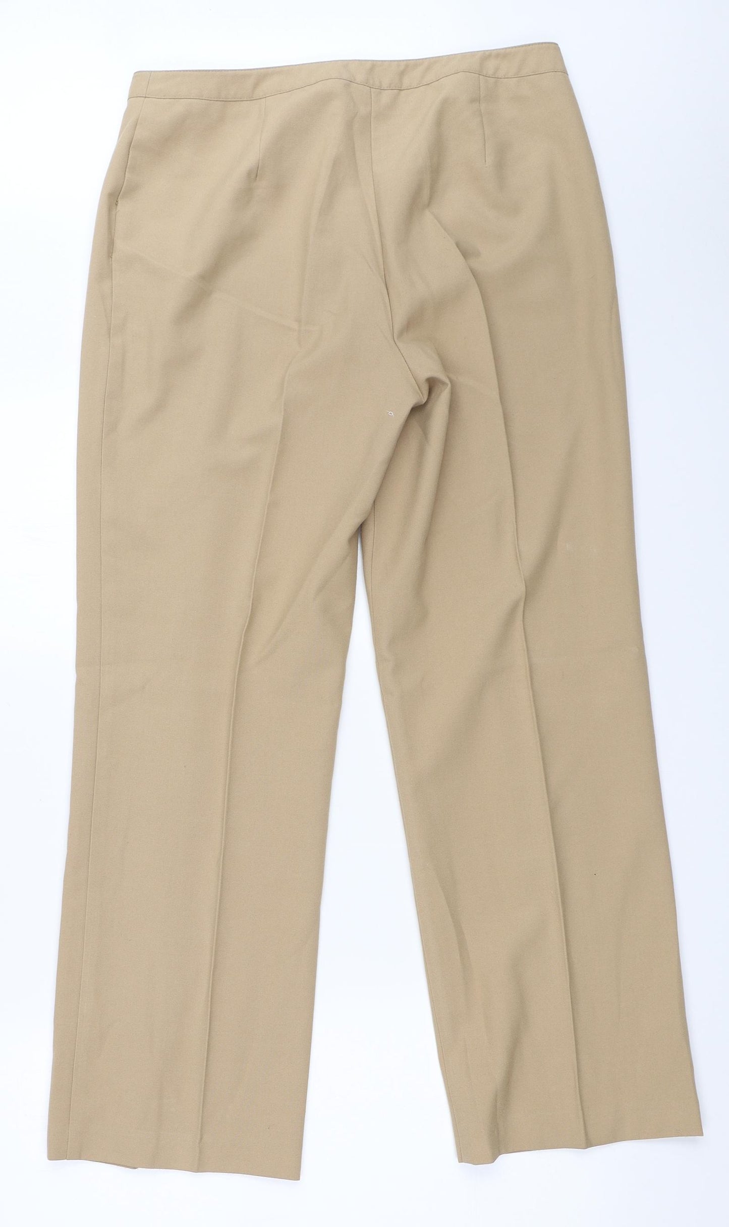 Canvas Womens Beige   Trousers  Size 14 L28 in