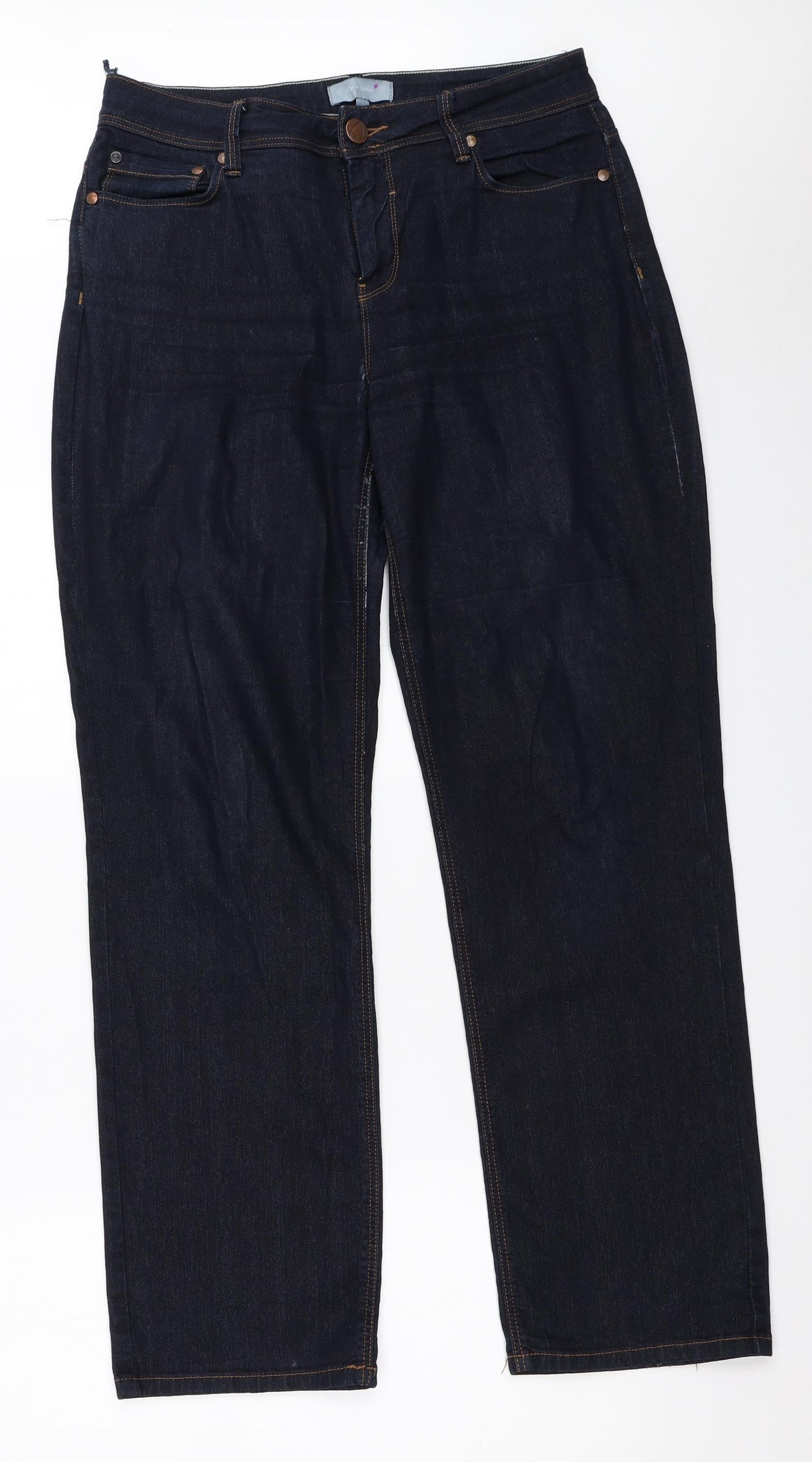 Per Una Womens Blue   Straight Jeans Size 12 L29 in