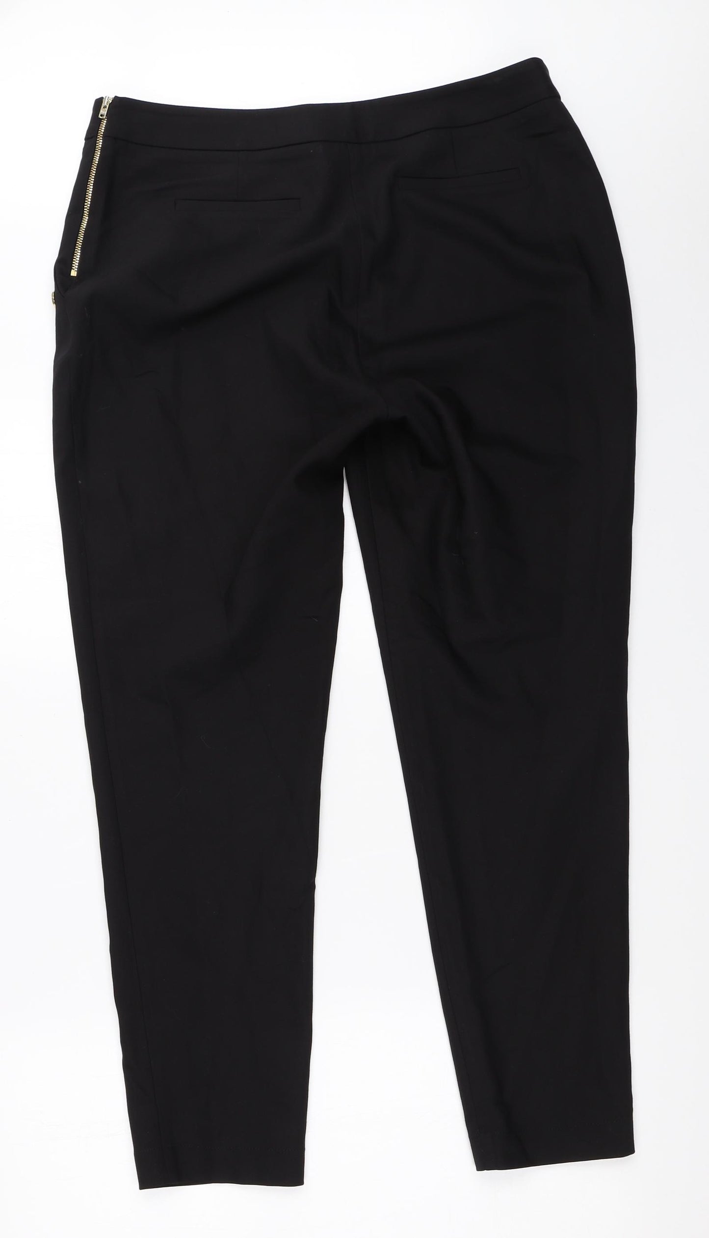 Coast Womens Black   Trousers  Size 14 L28 in
