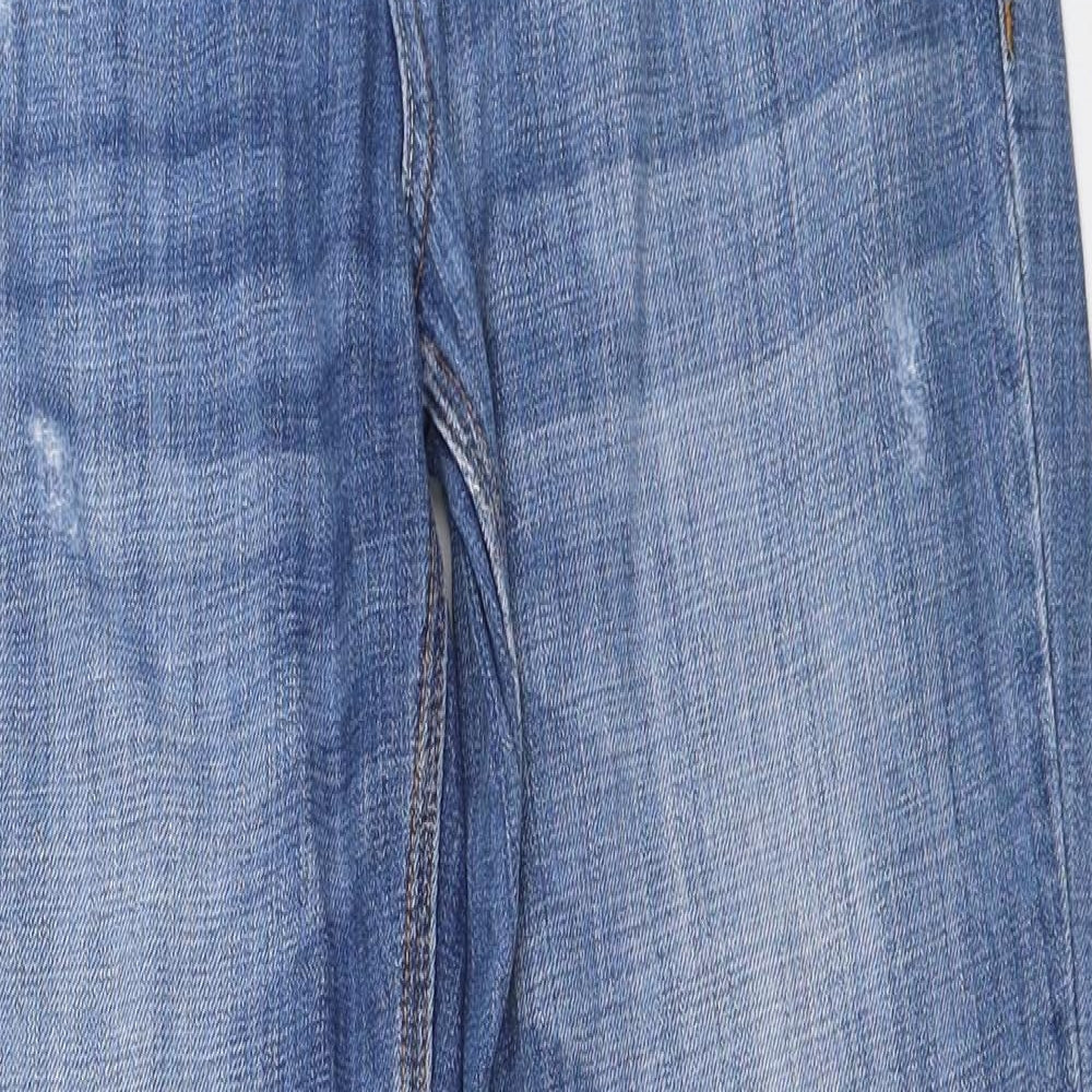 NEXT Womens Blue   Straight Jeans Size 14 L31 in