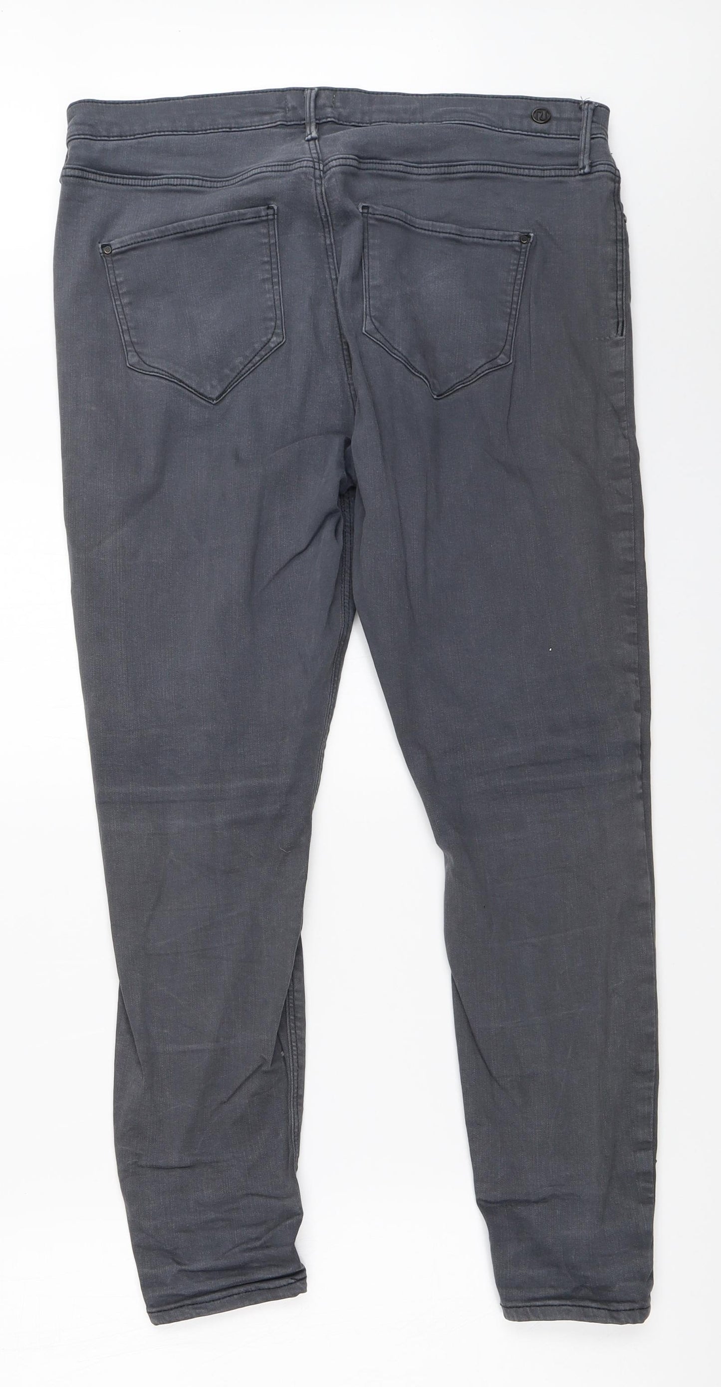 River Island Womens Grey   Skinny Jeans Size 16 L26 in