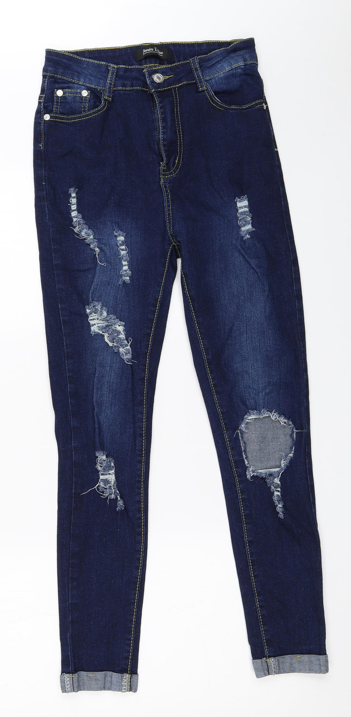 Denim Wise Womens Blue   Skinny Jeans Size 8 L25.5 in