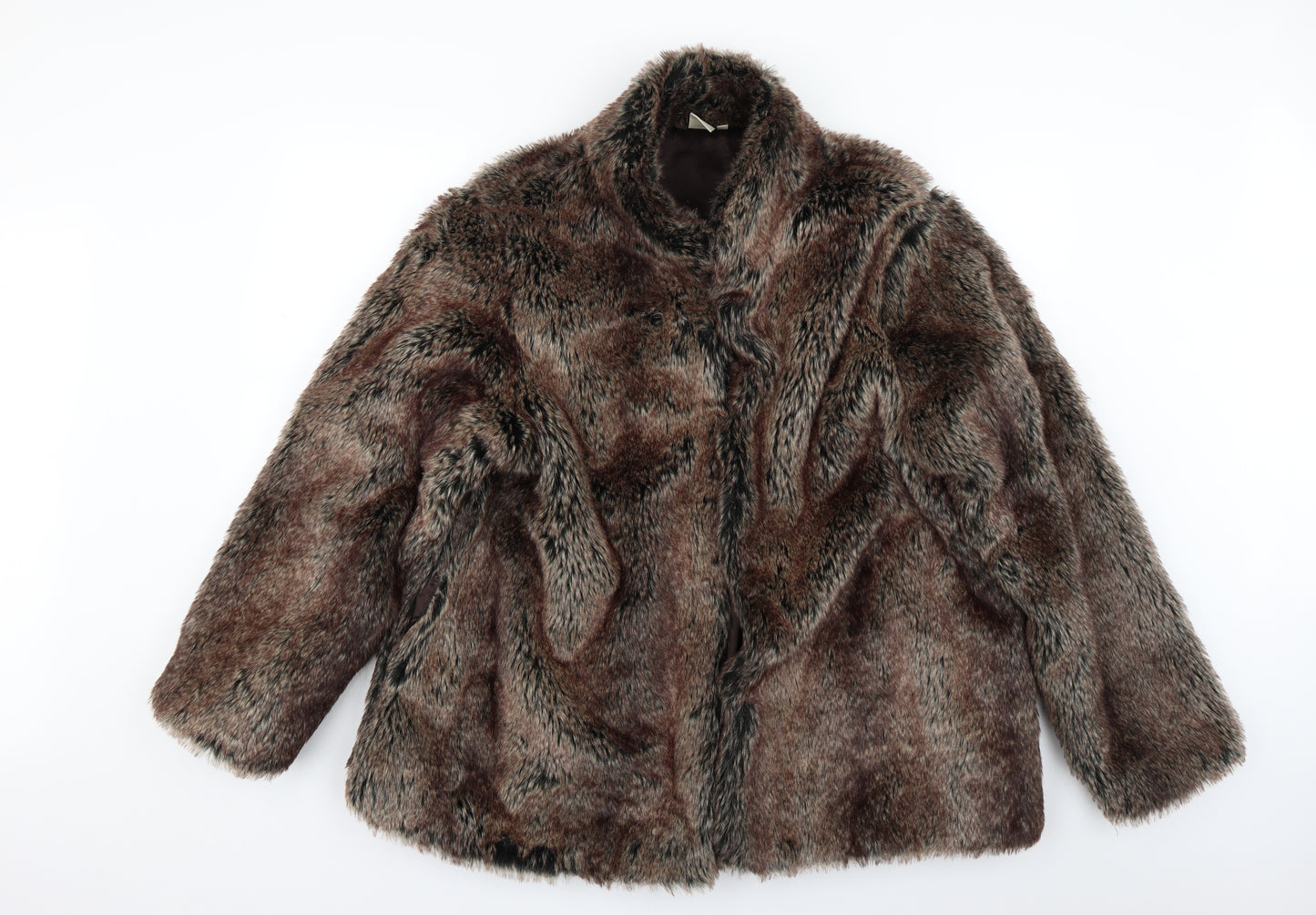 Cotton Traders Womens Brown   Overcoat Coat Size 20