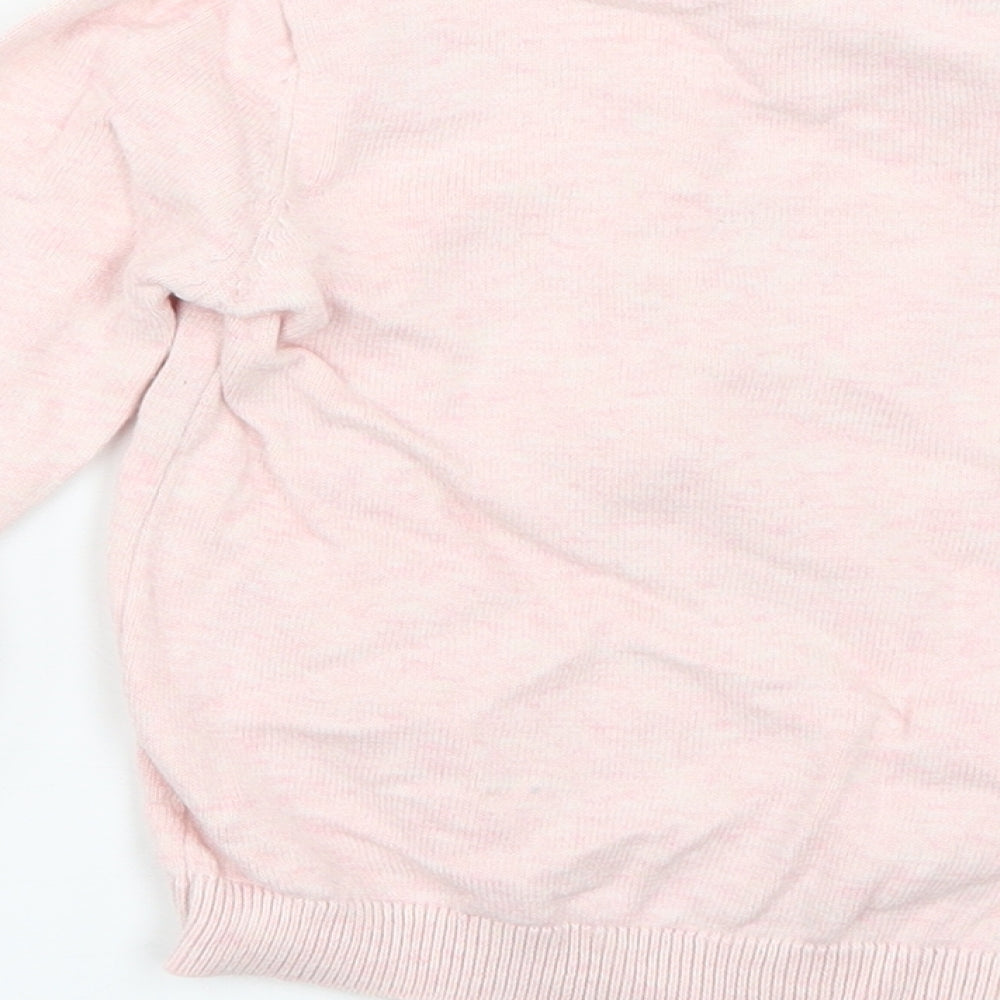 Young Dimension Girls Pink Geometric  Pullover Jumper Size 4-5 Years