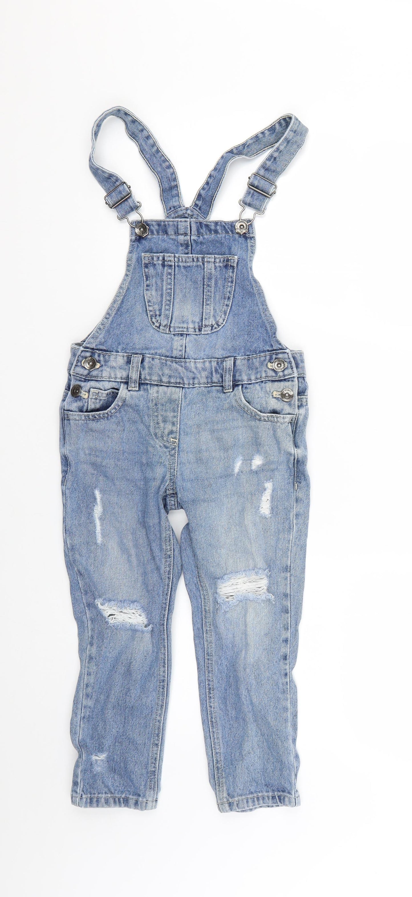 NEXT Girls Blue   Dungaree One-Piece Size 6 Years