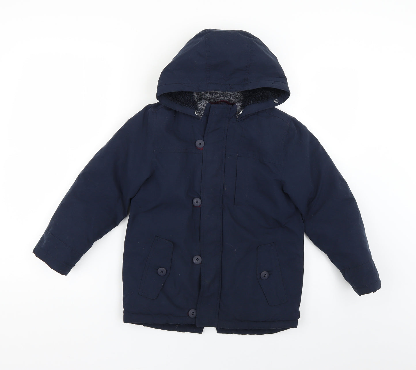 Matalan Boys Blue   Basic Coat Coat Size 7 Years