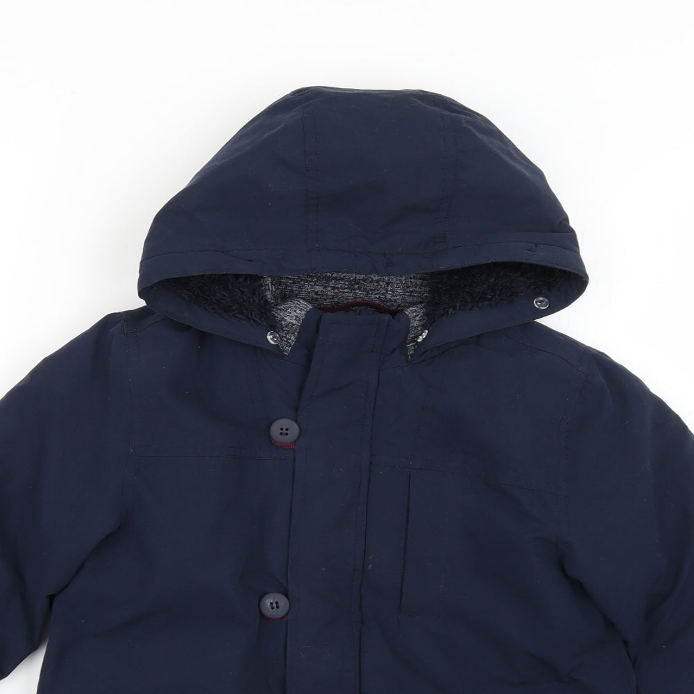 Matalan Boys Blue   Basic Coat Coat Size 7 Years