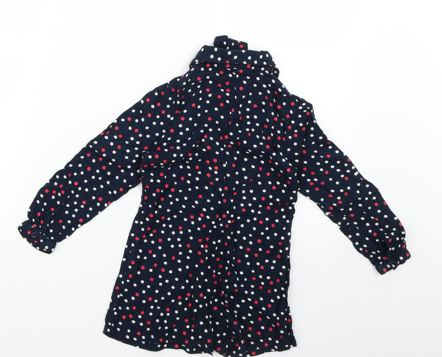 Matalan Girls Blue Polka Dot  Playsuit One-Piece Size 7 Years