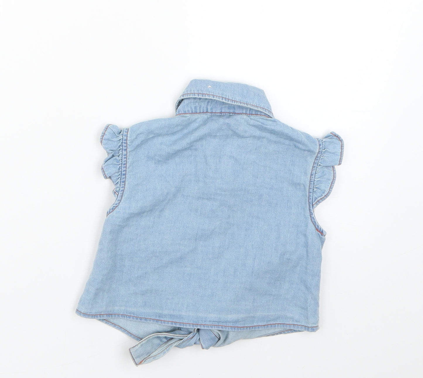 Firetrap Girls Blue Floral  Basic Blouse Size 4-5 Years