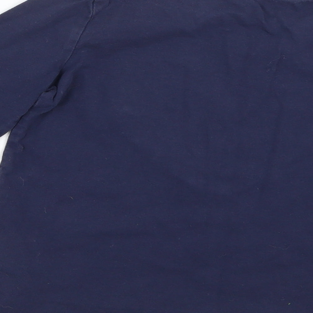 Nutmeg Girls Blue Geometric  Basic T-Shirt Size 5-6 Years