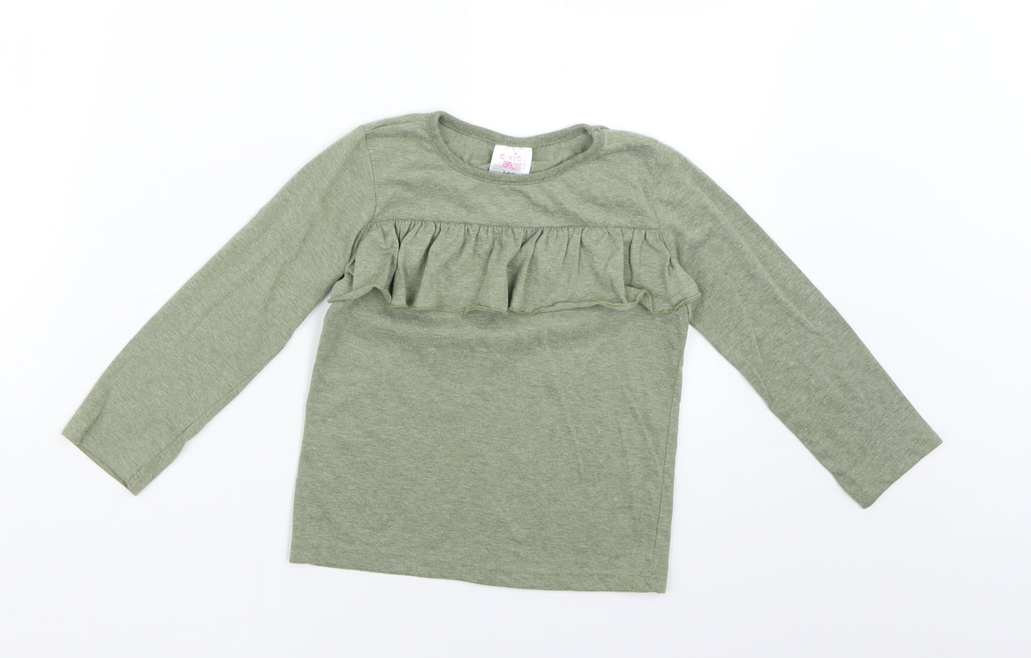 evie Girls Green   Basic T-Shirt Size 3-4 Years