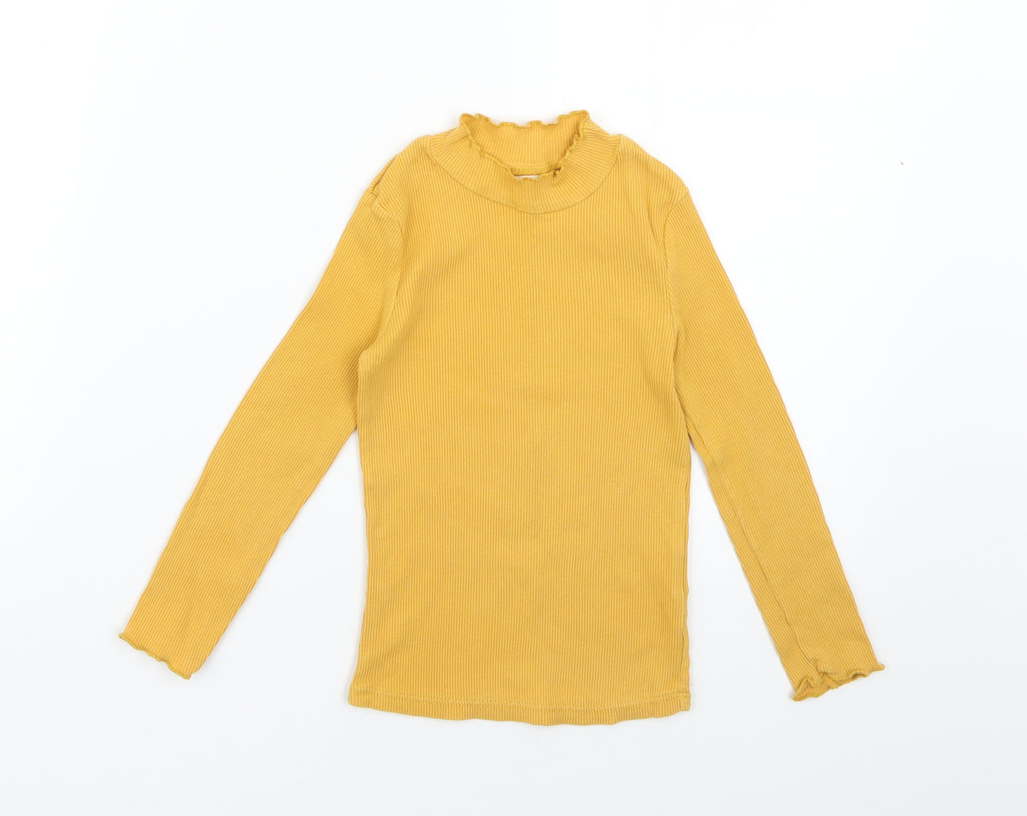 F&F Girls Yellow   Basic T-Shirt Size 4-5 Years