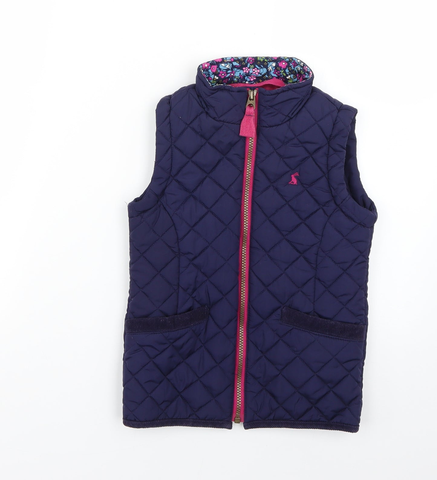 Joules Girls Blue   Gilet Coat Size 6 Years