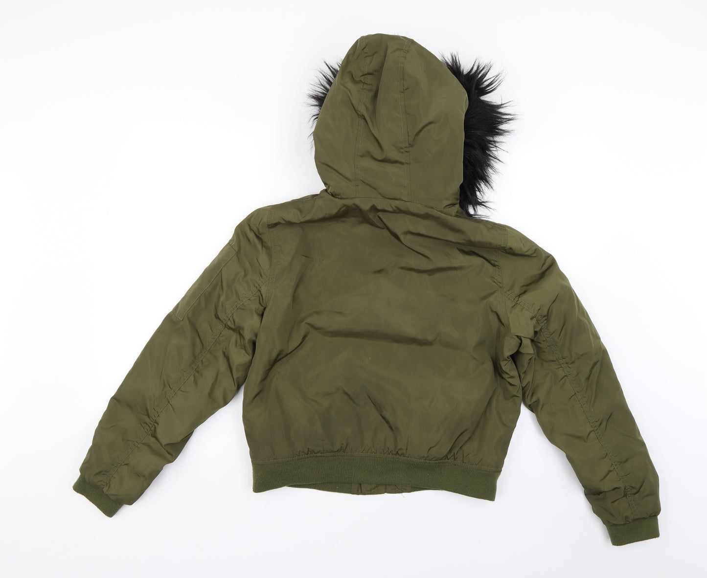 New Look Girls Green   Basic Coat Coat Size 12-13 Years