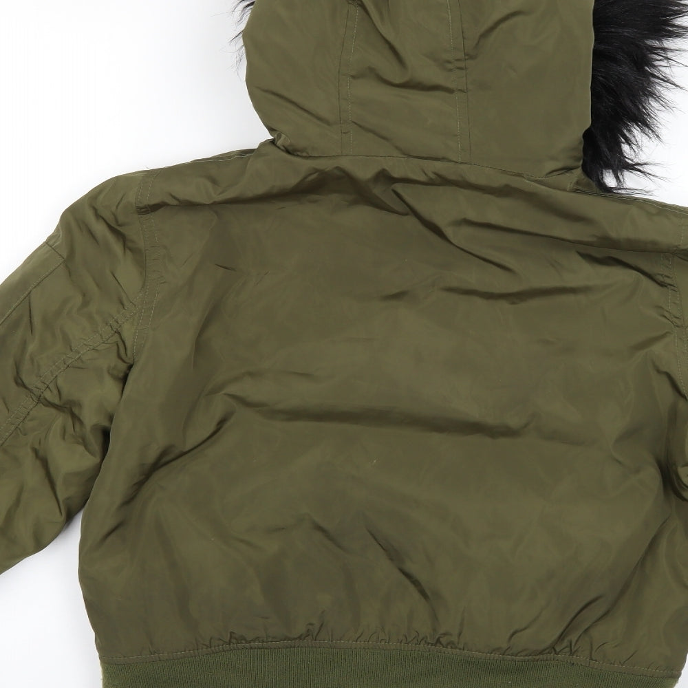 New Look Girls Green   Basic Coat Coat Size 12-13 Years