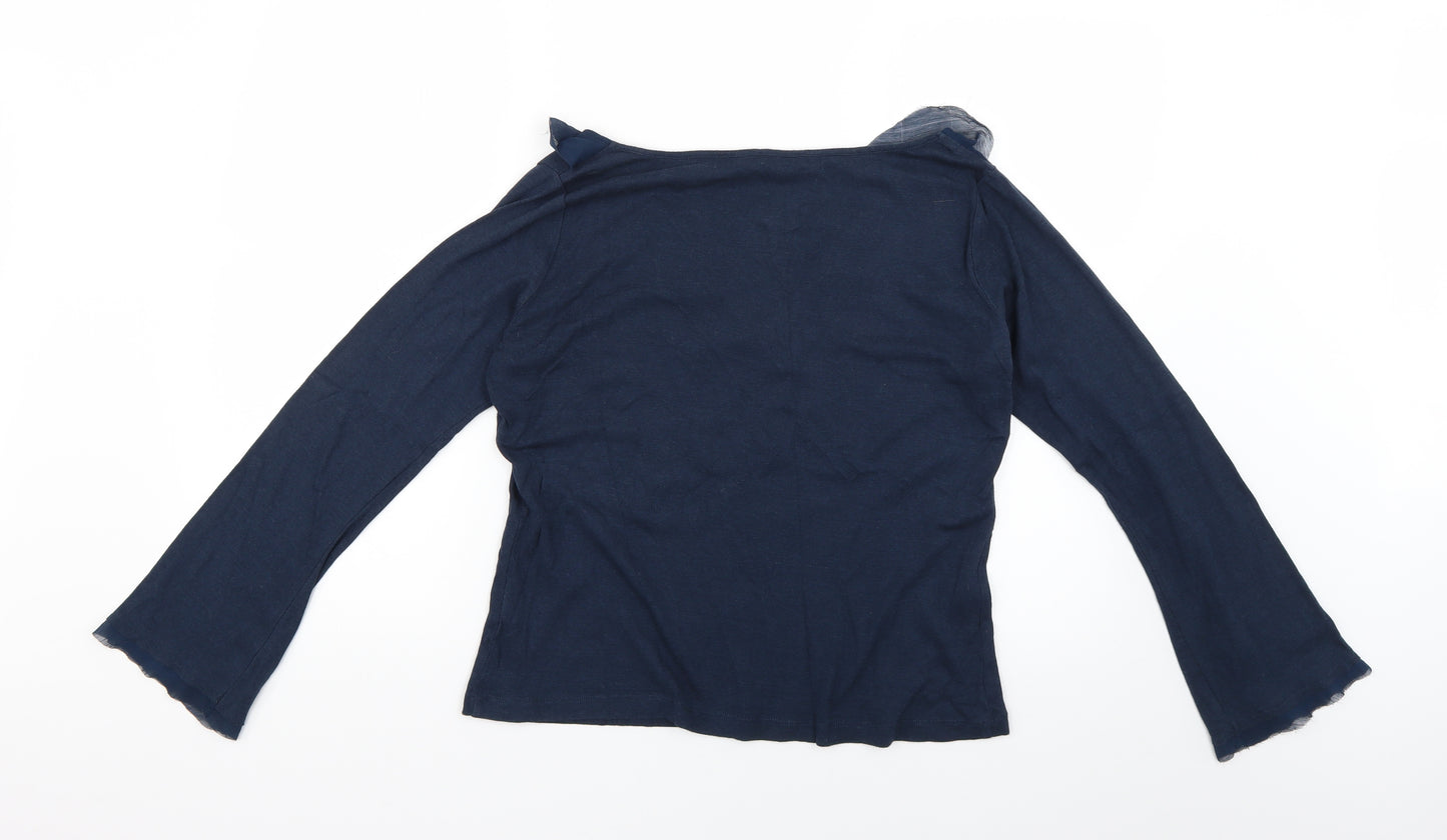 Per Una Womens Blue   Basic Blouse Size 16