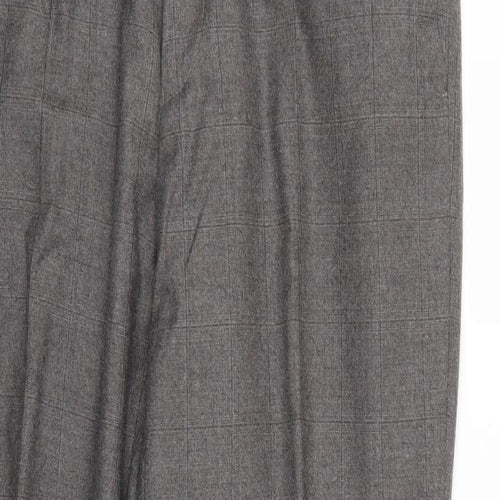marks Mens Grey Check  Trousers  Size 34 L26 in